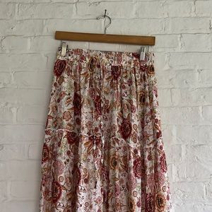 Floral maxi skirt